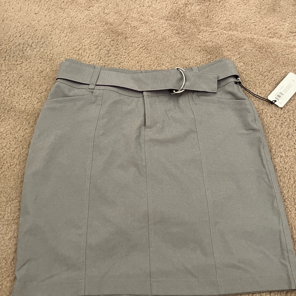 Jolt Gray Mini Pencil Golf skirt